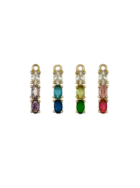 Gold 3 Drop Gemstone