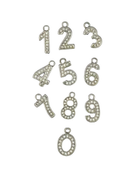 CZ Numbers Charm Pack