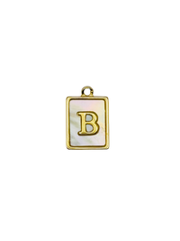 Mother of Pearl Initial Charm Pack