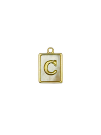Mother of Pearl Initial Charm Pack