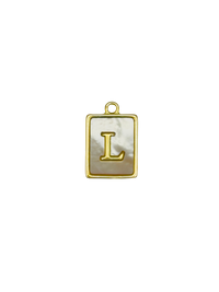 Mother of Pearl Initial Charm Pack