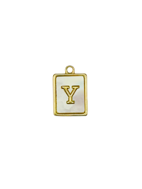 Mother of Pearl Initial Charm Pack
