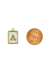 Mother of Pearl Initial Charm Pack