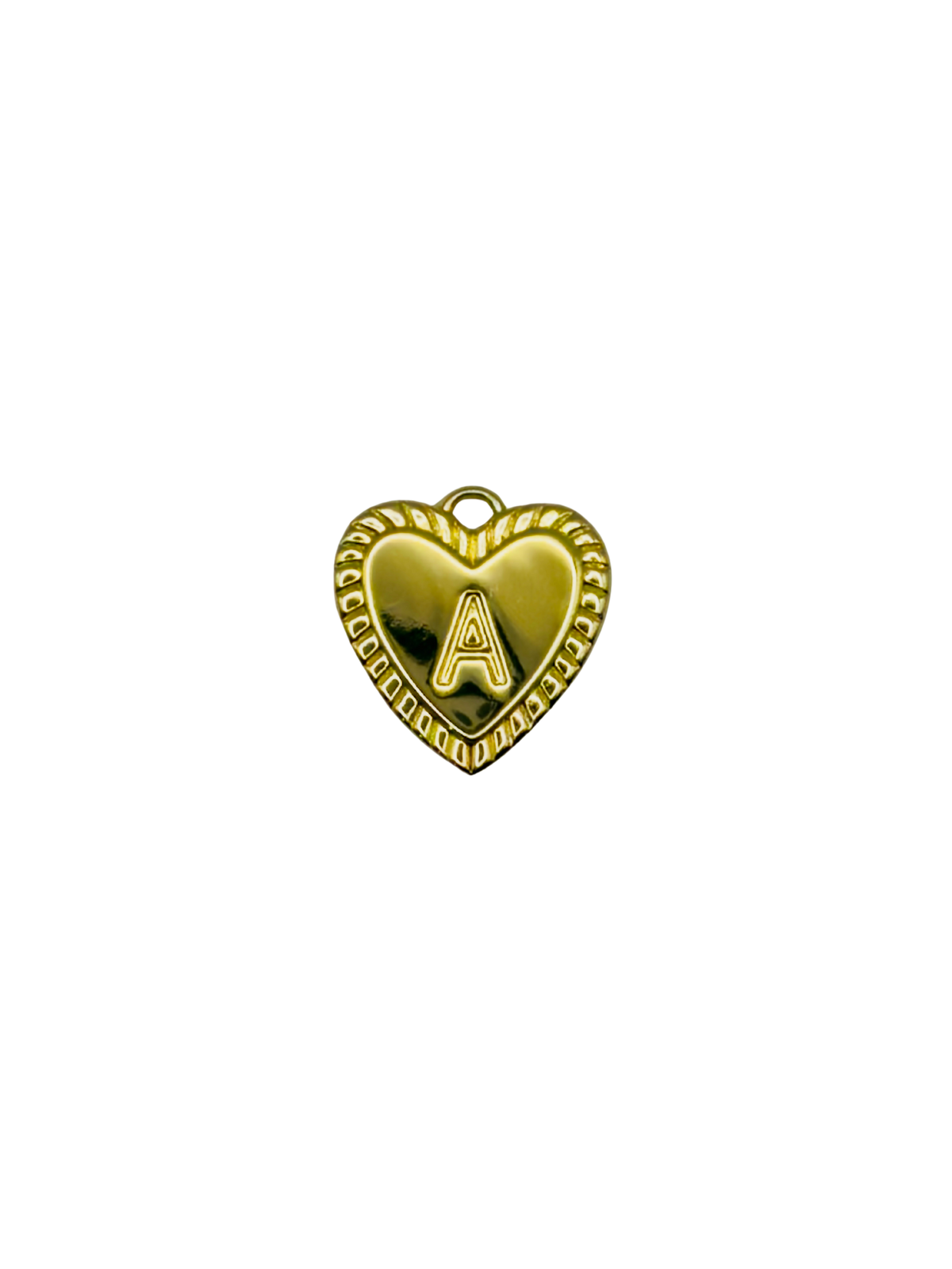 Gold Heart Letter Charm Pack