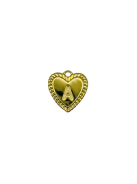 Gold Heart Letter Charm Pack