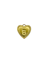 Gold Heart Letter Charm Pack