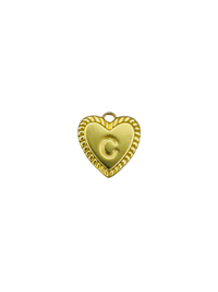 Gold Heart Letter Charm Pack
