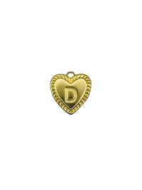 Gold Heart Letter Charm Pack