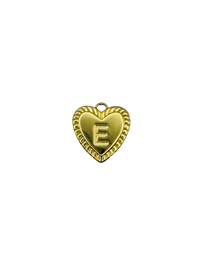 Gold Heart Letter Charm Pack