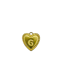 Gold Heart Letter Charm Pack