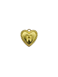 Gold Heart Letter Charm Pack