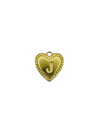 Gold Heart Letter Charm Pack