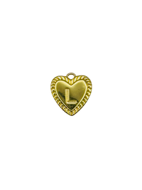 Gold Heart Letter Charm Pack