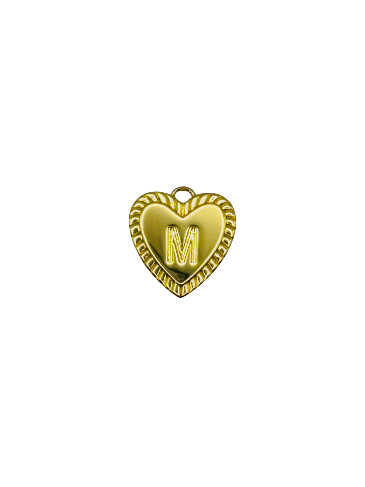 Gold Heart Letter Charm Pack
