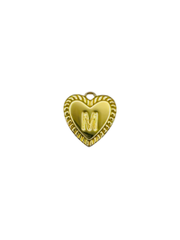 Gold Heart Letter Charm Pack