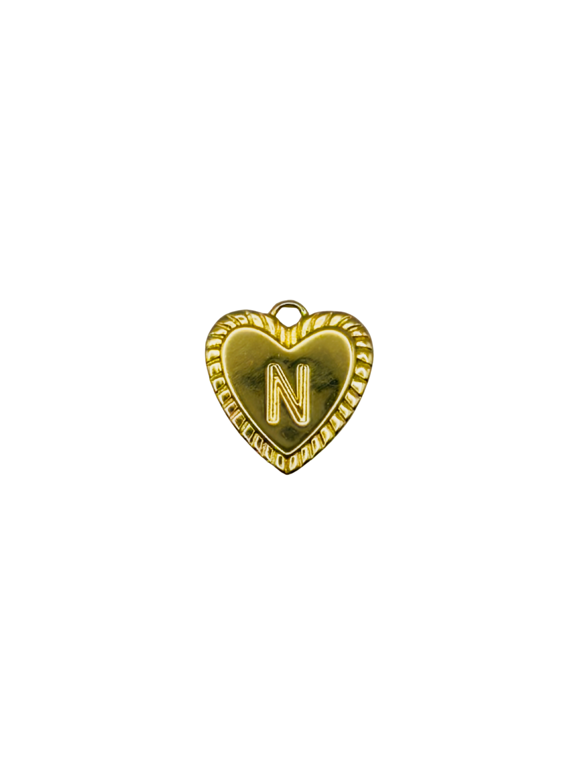 Gold Heart Letter Charm Pack
