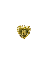 Gold Heart Letter Charm Pack