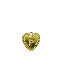 Gold Heart Letter Charm Pack