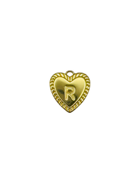 Gold Heart Letter Charm Pack