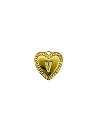 Gold Heart Letter Charm Pack
