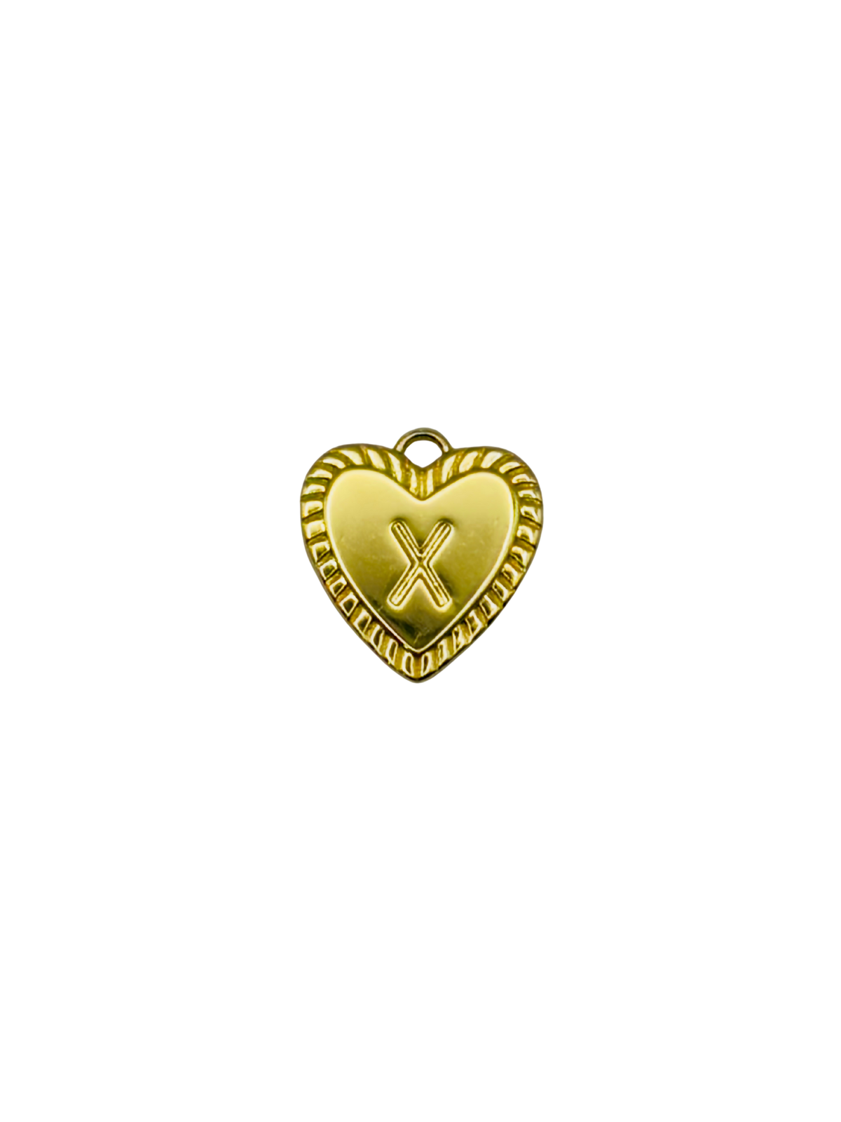 Gold Heart Letter Charm Pack