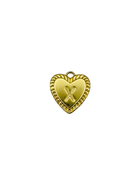 Gold Heart Letter Charm Pack