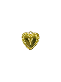 Gold Heart Letter Charm Pack