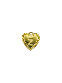 Gold Heart Letter Charm Pack