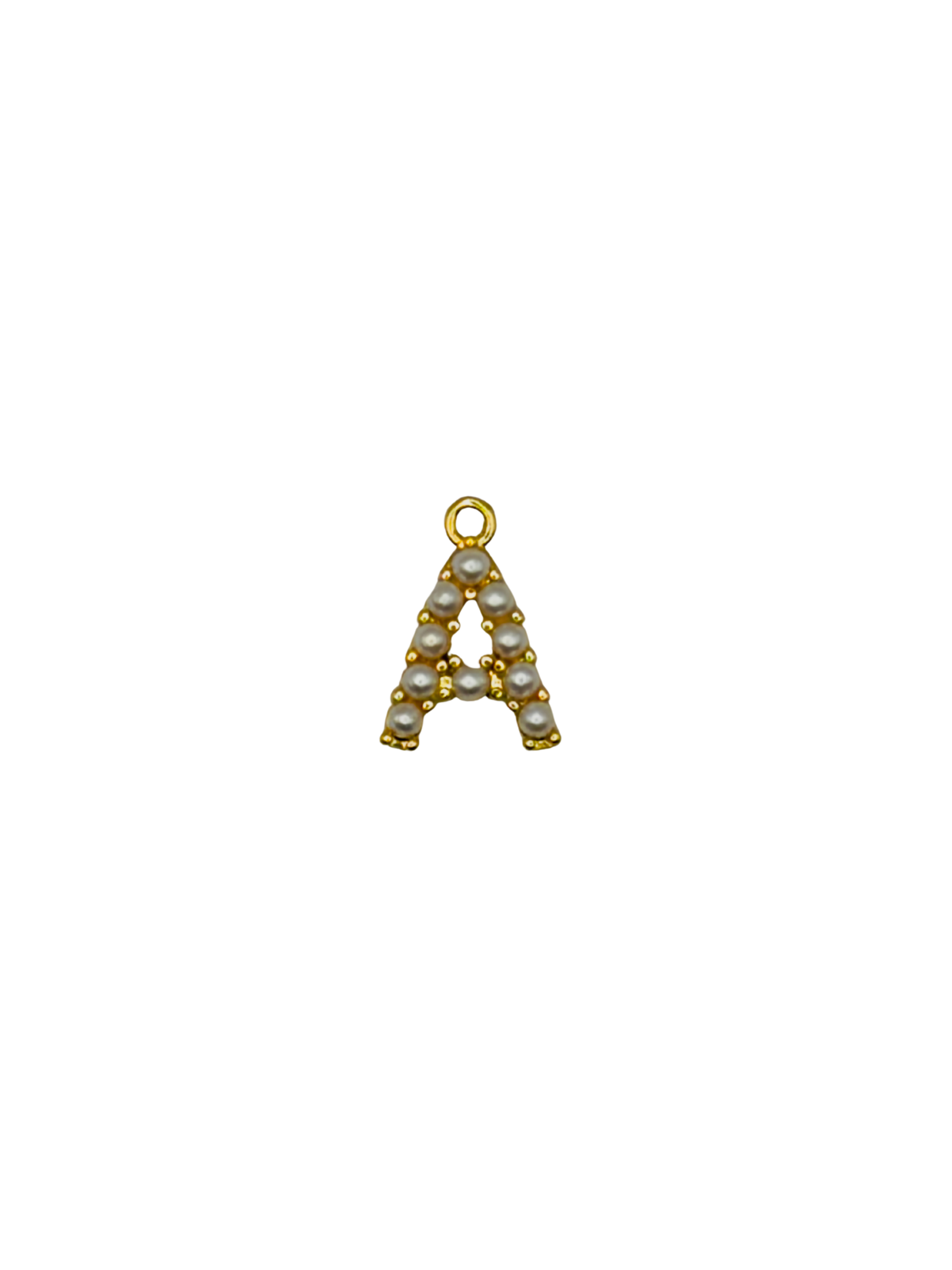Gold Pearl Letter Charm Pack