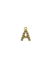 Gold Pearl Letter Charm Pack