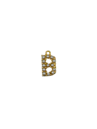 Gold Pearl Letter Charm Pack