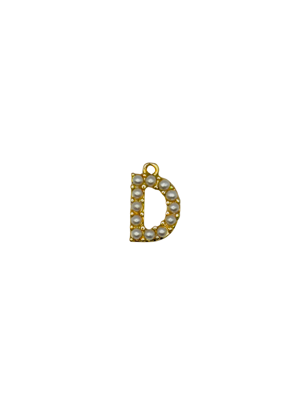 Gold Pearl Letter Charm Pack
