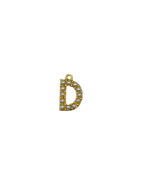 Gold Pearl Letter Charm Pack