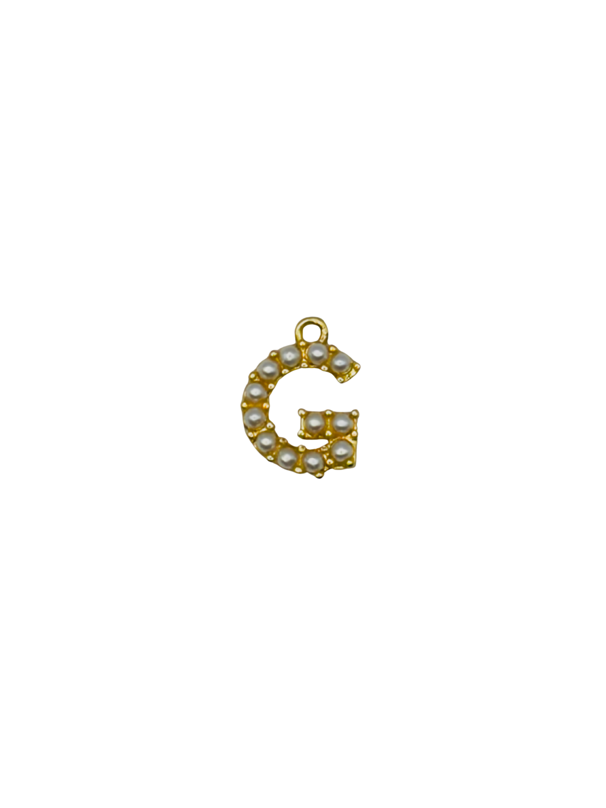 Gold Pearl Letter Charm Pack