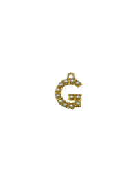 Gold Pearl Letter Charm Pack