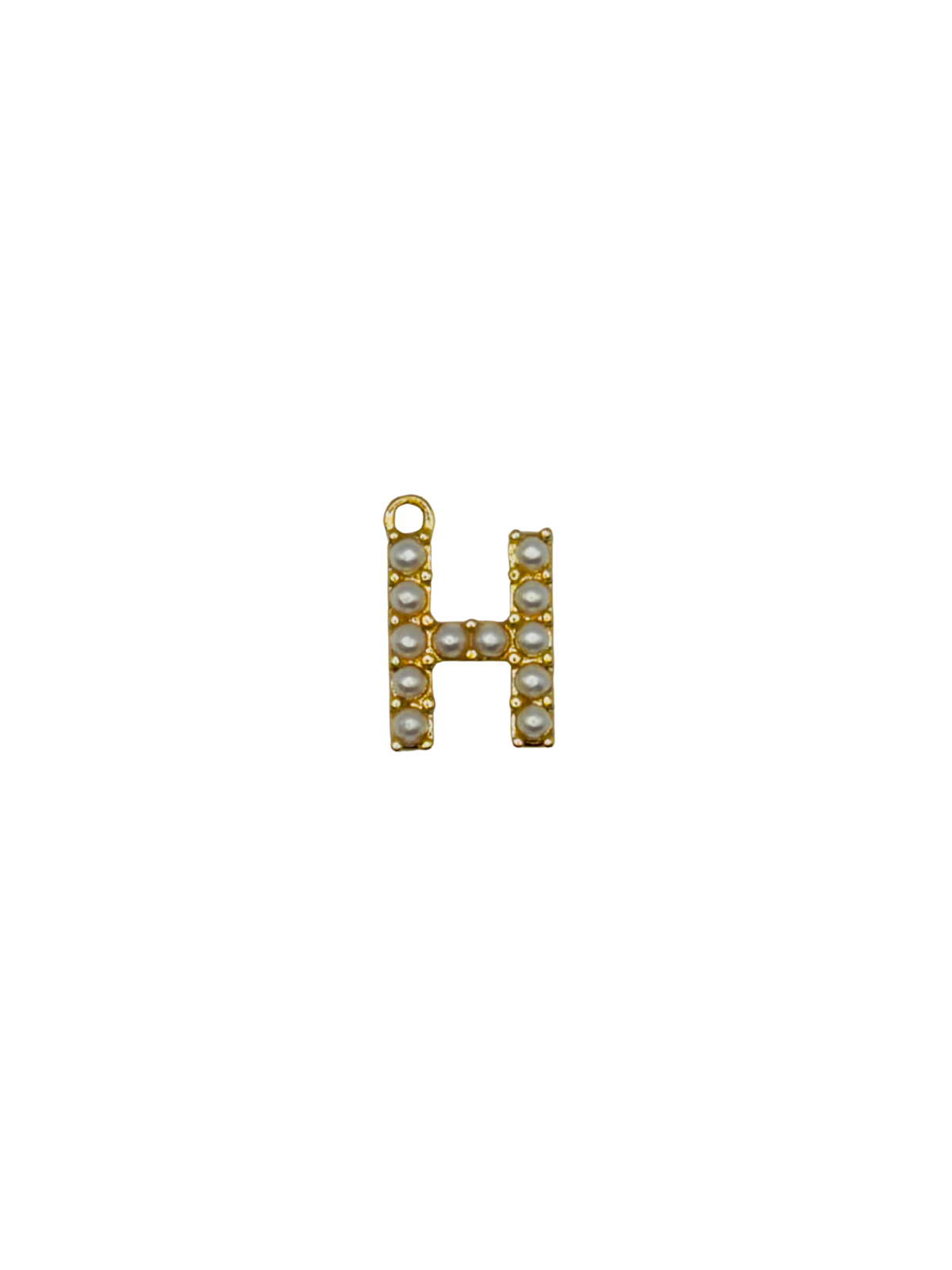 Gold Pearl Letter Charm Pack
