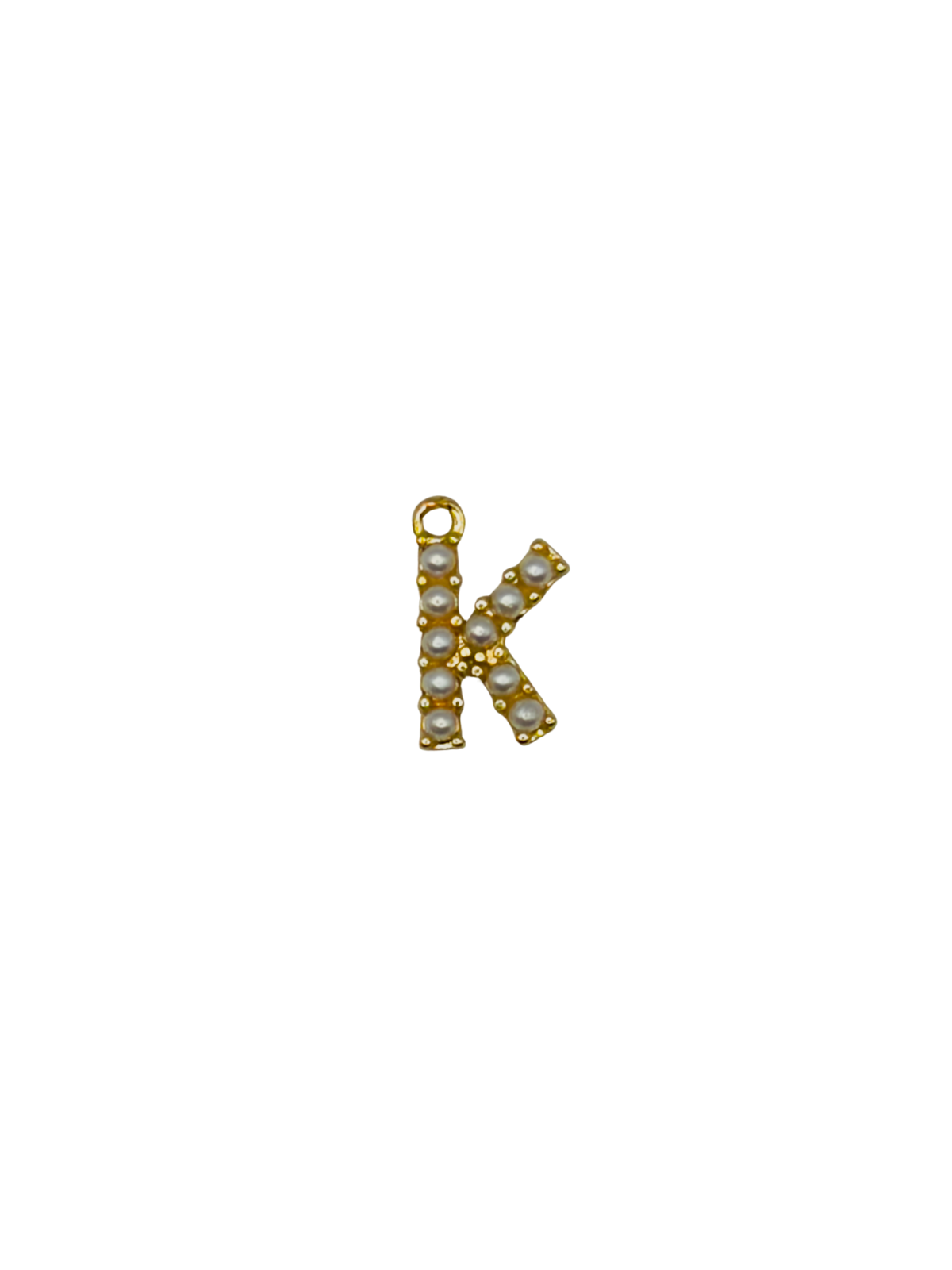 Gold Pearl Letter Charm Pack