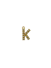 Gold Pearl Letter Charm Pack