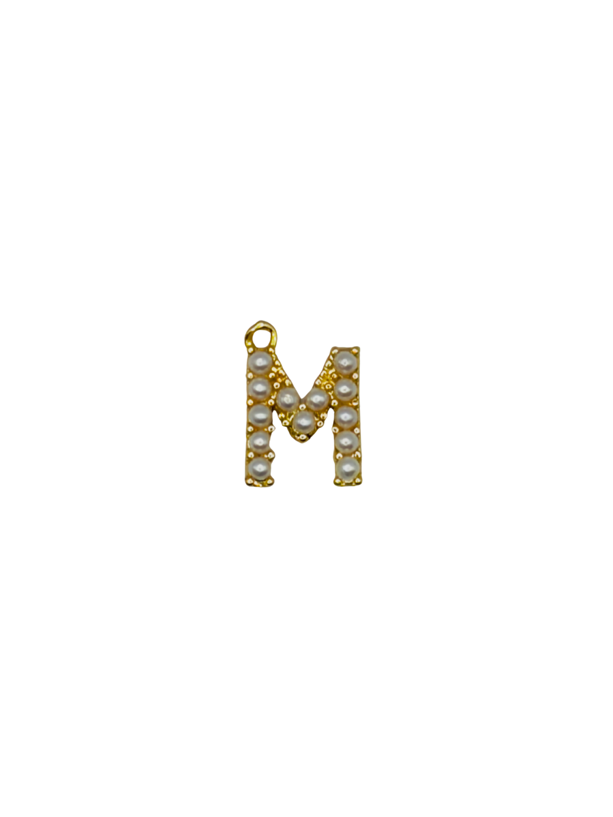 Gold Pearl Letter Charm Pack
