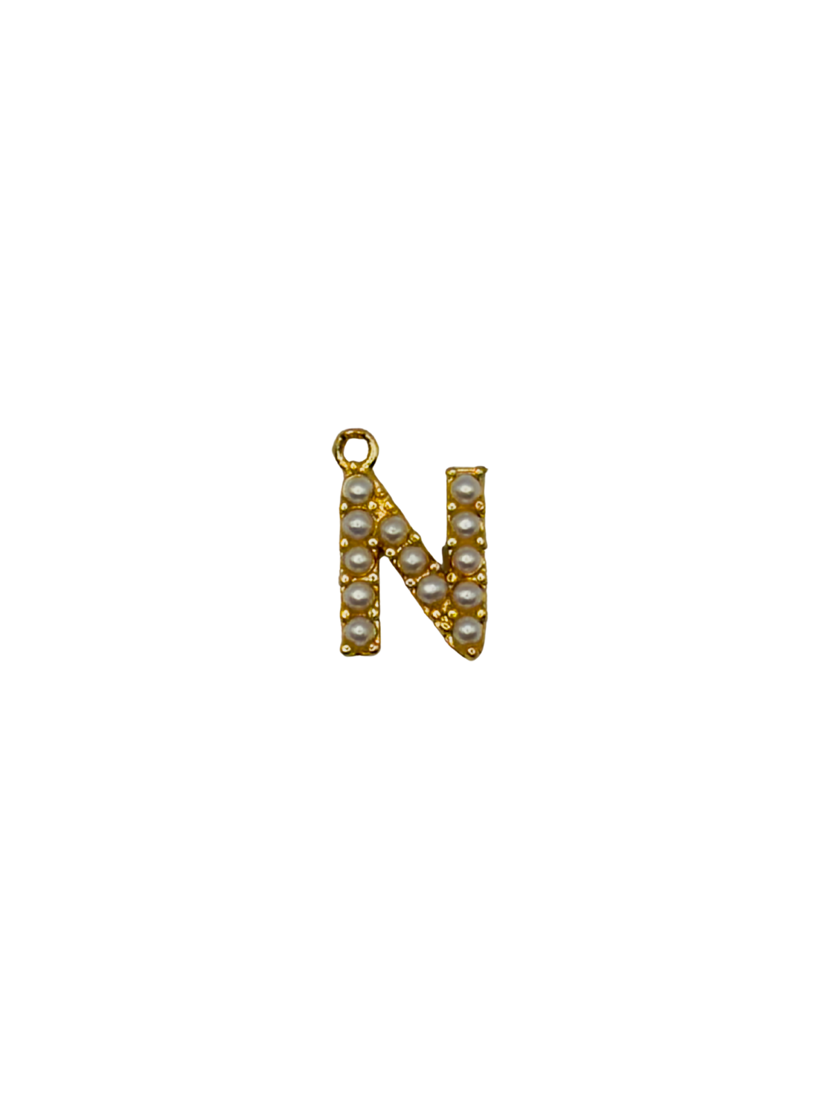 Gold Pearl Letter Charm Pack