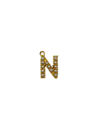 Gold Pearl Letter Charm Pack