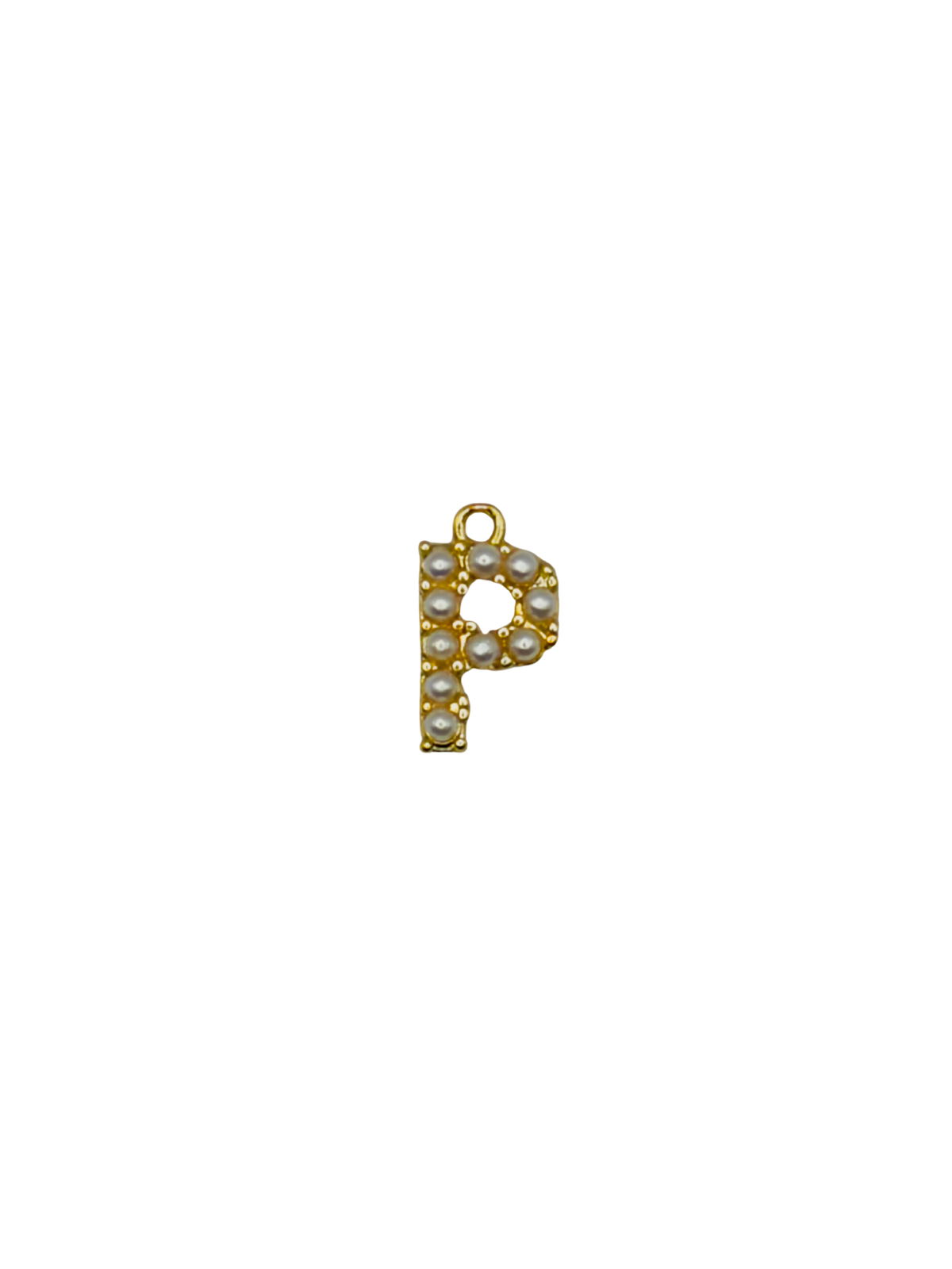 Gold Pearl Letter Charm Pack