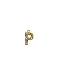 Gold Pearl Letter Charm Pack