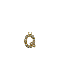 Gold Pearl Letter Charm Pack