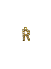 Gold Pearl Letter Charm Pack