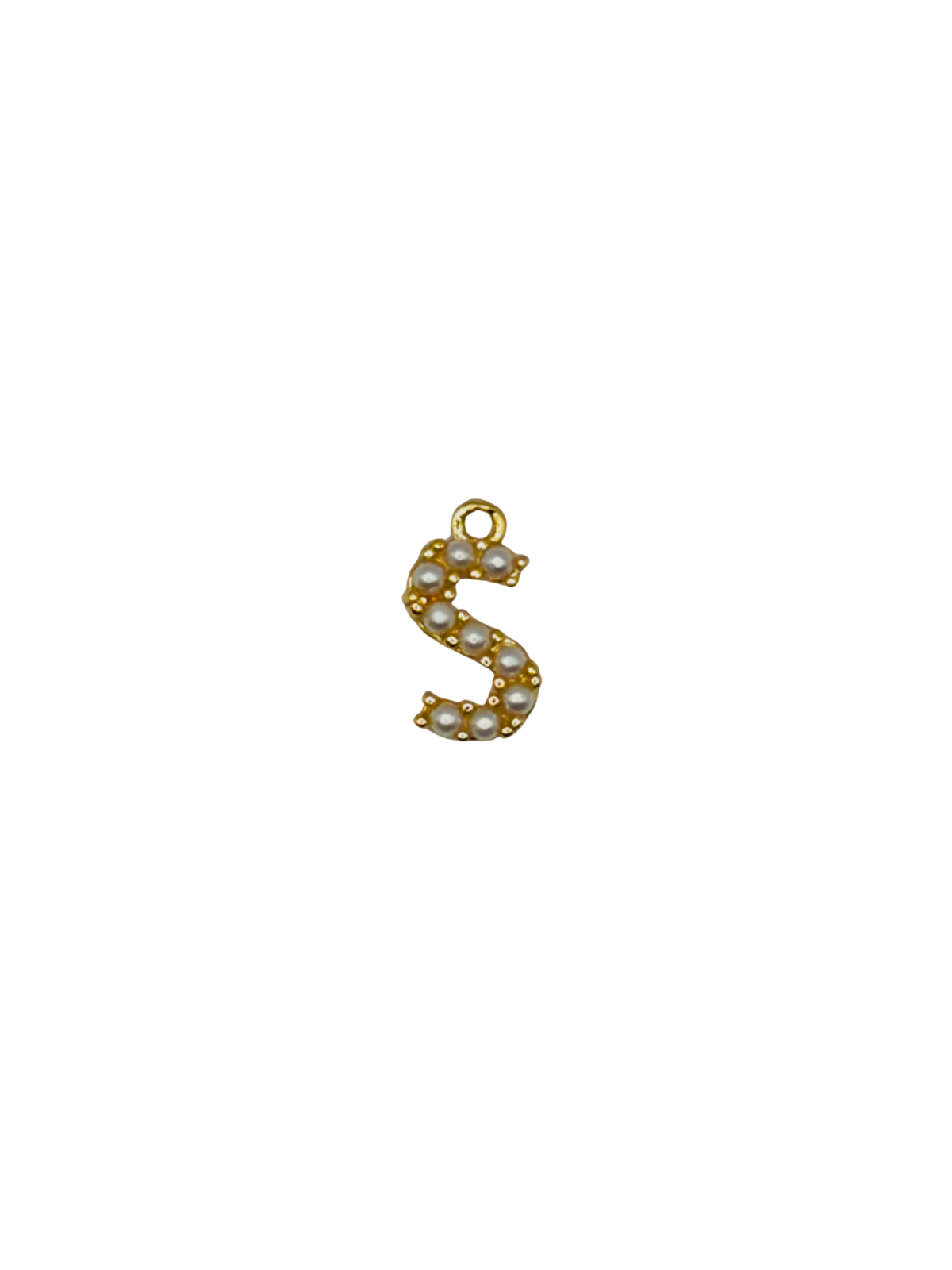 Gold Pearl Letter Charm Pack