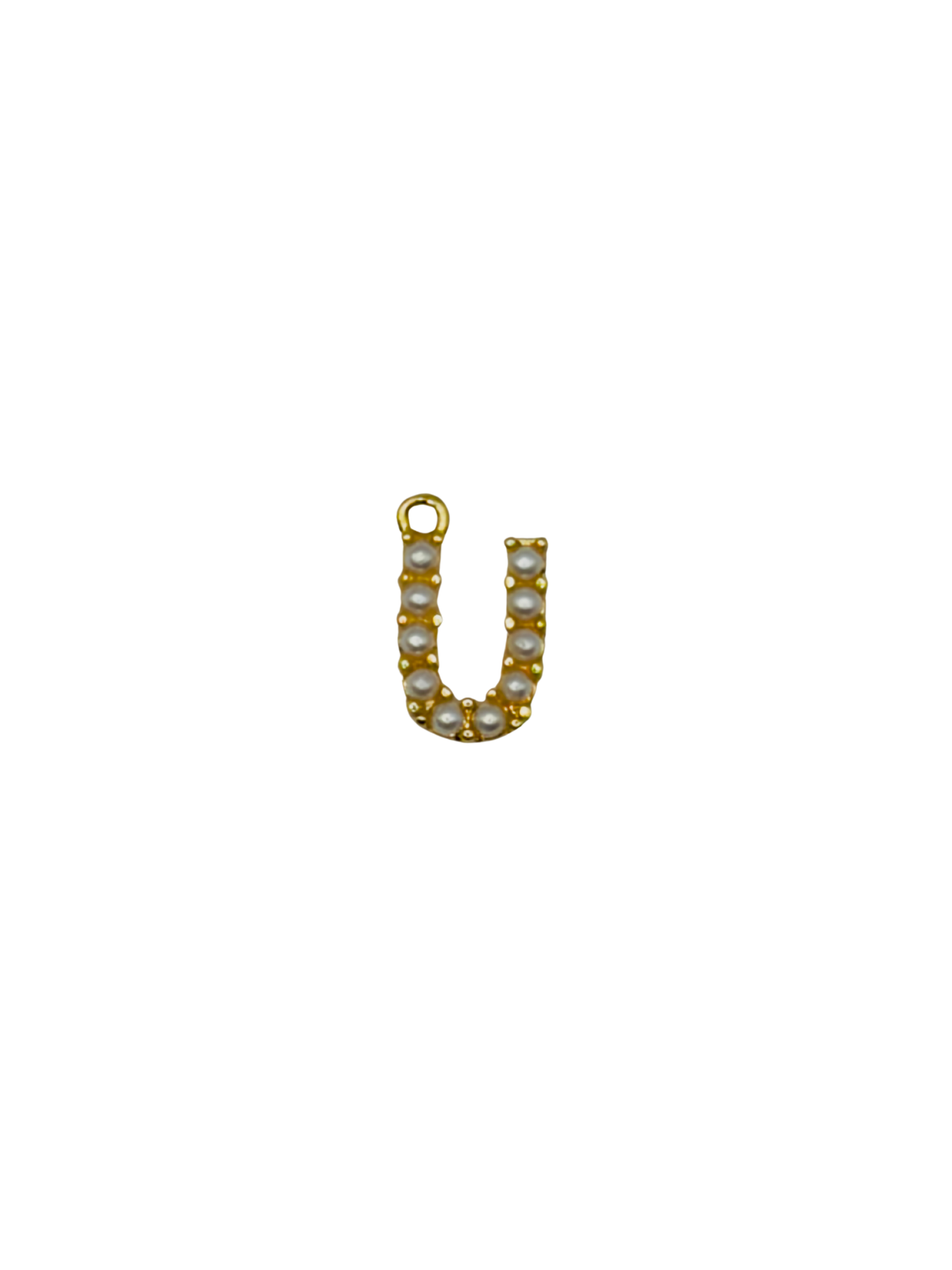 Gold Pearl Letter Charm Pack