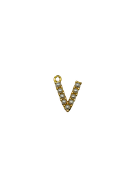 Gold Pearl Letter Charm Pack
