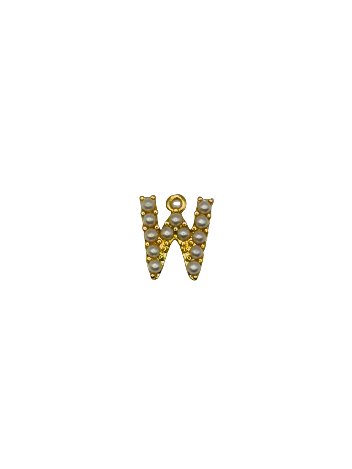 Gold Pearl Letter Charm Pack
