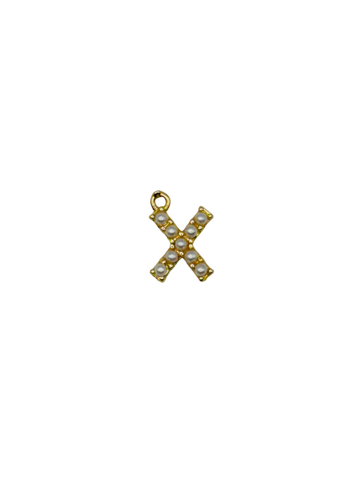 Gold Pearl Letter Charm Pack